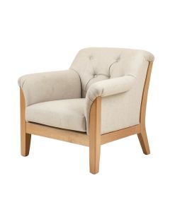 Popel 33 '' Wide Tufted Linen Armchair (synthetic illustration; no displayed measurements)