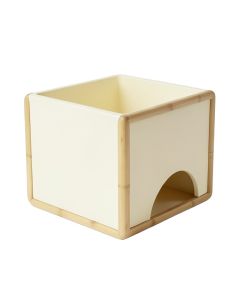 Ash Field Empty Furniture-Style Litter Enclosure - Cream (synthetic illustration; no displayed measurements)