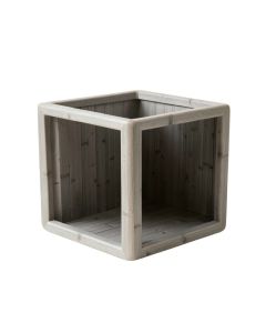 Dawn Falls Empty Furniture-Style Litter Enclosure - Gray (synthetic illustration; no displayed measurements)
