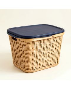 Cedar Bluff Laundry Hamper - Navy (synthetic illustration; no displayed measurements)