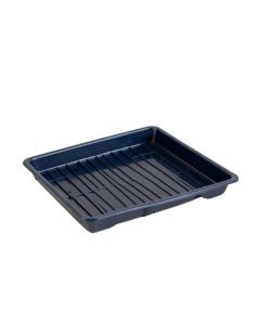 Hazel Edge Empty Under-Desk Cable Tray - Navy (synthetic illustration; no displayed measurements)