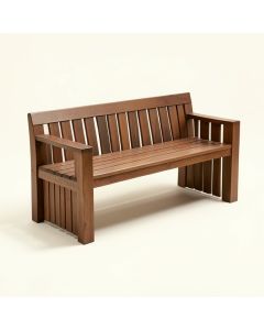Fina Outdoor Hardwood Wooden Garden Bench (synthetic illustration; no displayed measurements)