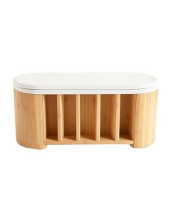 Pine Canyon Shoe Storage Bench - White (synthetic illustration; no displayed measurements)