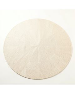 Vale Bend Round Area Rug - Cream (synthetic illustration; no displayed measurements)