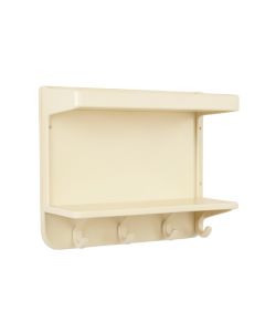 Brook Crossing Wall-Mounted Entryway Organizer Shelf - Cream (synthetic illustration; no displayed measurements)