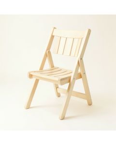 Brook Bridge Folding Outdoor Chair - Ivory (synthetic illustration; no displayed measurements)