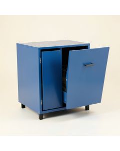 Dawn Branch Freestanding Pull-Out Hamper Cabinet - Blue (synthetic illustration; no displayed measurements)