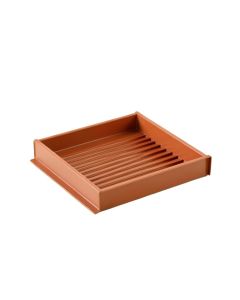 Pine Dell Empty Under-Desk Cable Tray - Terracotta (synthetic illustration; no displayed measurements)