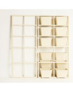 Dawn Bridge Empty Vertical Garden Frame - Ivory (synthetic illustration; no displayed measurements)