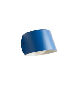 Cliff Canyon Wall Sconce Mounted On A Plain Wall - Blue (synthetic illustration; no displayed measurements)