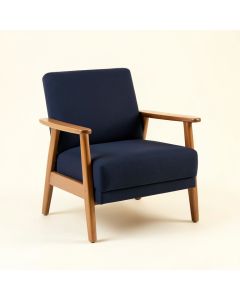 Laurel Crest Upholstered Armchair - Navy (synthetic illustration; no displayed measurements)