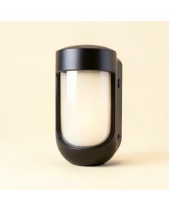 Malikah 1 -Bulb Outdoor Bulkhead Light (synthetic illustration; no displayed measurements)