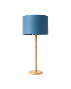 Lake Brook Floor Lamp With A Plain Fabric Shade - Blue (synthetic illustration; no displayed measurements)