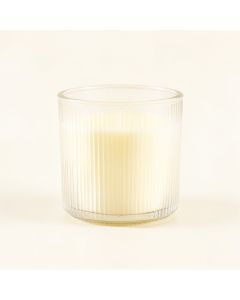Reed Bend Empty Candle Holder - White (synthetic illustration; no displayed measurements)