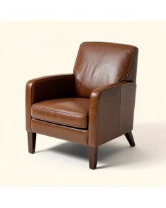 Moppe Leather Arm Chair (synthetic illustration; no displayed measurements)