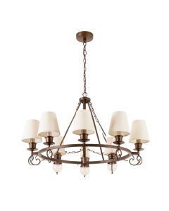 Kabir 9-Light Shaded Chandelier Tiered Chandelier