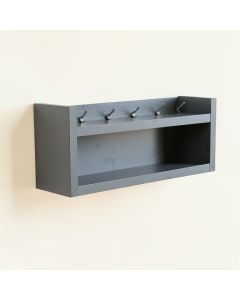 Flint Dale Wall-Mounted Entryway Organizer Shelf - Gray (synthetic illustration; no displayed measurements)