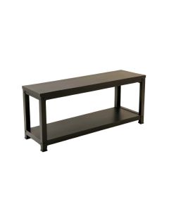 Juniper Bluff Narrow Outdoor Storage Bench - Black