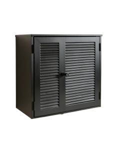Pine Crossing Wall-Mounted Laundry Cabinet - Black