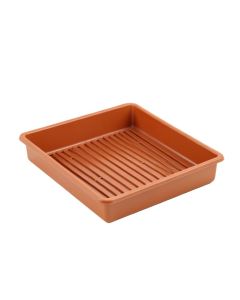 Glen Bluff Empty Under-Desk Cable Tray - Terracotta (synthetic illustration; no displayed measurements)