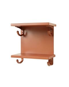 Dune Brook Wall-Mounted Entryway Organizer Shelf - Terracotta