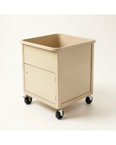 Juniper Bend Empty Rolling Workshop Cart - Beige (synthetic illustration; no displayed measurements)