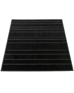 Fern Branch Rectangular Outdoor Rug - Black (synthetic illustration; no displayed measurements)
