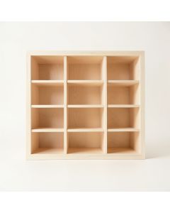 Slate Arc Empty Mug-Storage Cabinet Insert - Ivory (synthetic illustration; no displayed measurements)