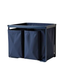 Olive Bluff Laundry Sorting Station With Plain Removable Bags - Navy (synthetic illustration; no displayed measurements)