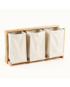 Cove Branch Laundry Sorting Station With Plain Removable Bags - Beige (synthetic illustration; no displayed measurements)