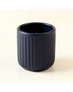 Alder Branch Empty Candle Holder - Navy (synthetic illustration; no displayed measurements)