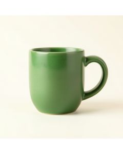 Ridge Bend Ceramic Mug - Green (synthetic illustration; no displayed measurements)