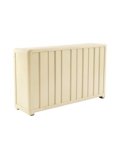 Dune Bend Narrow Outdoor Storage Bench - Ivory