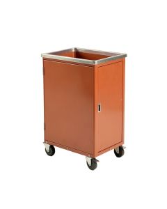 Ash Bluff Empty Rolling Workshop Cart - Terracotta (synthetic illustration; no displayed measurements)