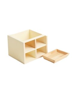Linden Bluff Empty Coffee-Station Organizer - Cream