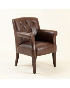 Creekmore Tufted Upholstered Parsons Chair In Brown (synthetic illustration; no displayed measurements)