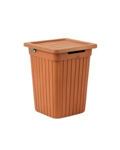 Cedar Bend Closed Garden Compost Bin - Terracotta
