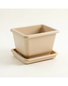 Maple Brook Empty Raised Planter - Beige (synthetic illustration; no displayed measurements)