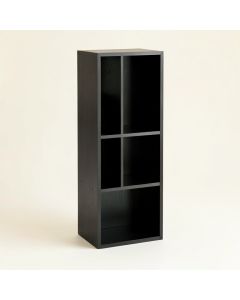 Rowan Bridge Narrow Cubby Tower - Black (synthetic illustration; no displayed measurements)