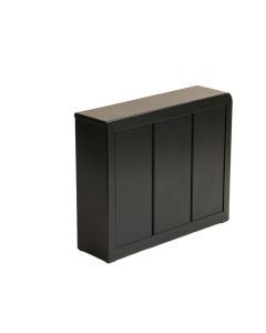 Shore Bluff Narrow Outdoor Storage Bench - Black