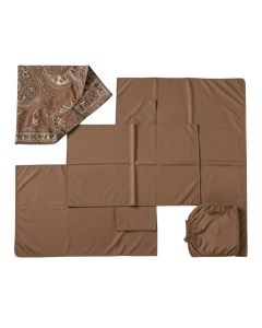 Watercolor Floral Five-Piece Nursery Decor Set (synthetic illustration; no displayed measurements)