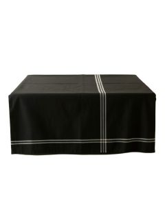 Wren Bend Flat Bed Sheet - Black