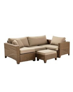 Andonis Outdoor 4 Piece Rattan Sofa Seating Group With Cushions (synthetic illustration; no displayed measurements)