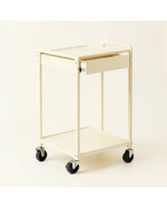 Flint Edge Empty Rolling Workshop Cart - Ivory (synthetic illustration; no displayed measurements)