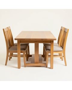 Donegal 3 - Piece Counter Height Drop Leaf Solid Oak Dining Set (synthetic illustration; no displayed measurements)