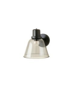 Linden Canyon Wall Sconce Mounted On A Plain Wall - Gray