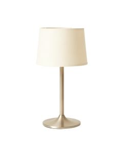 Linden Crossing Table Lamp With A Plain Fabric Shade - Ivory