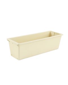 Flint Bluff Empty Railing Planter With Integral Brackets - Cream