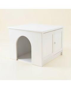 Field Canyon Empty Furniture-Style Litter Enclosure - White (synthetic illustration; no displayed measurements)