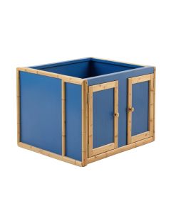 Brook Bluff Empty Furniture-Style Litter Enclosure - Blue